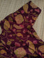 Kalamkari Cotton  A line Maternity Feeding Kurti /Center Zip(Dress length 45 inches)- Violet flower
