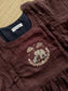 Muslin Cotton Maternity Feeding Dress – Brown| Double Side Nursing Zip( elephant embroidery Design)