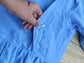 Premium Muslin- Feeding/ Maternity Maxi/Gown - Cotton lining /Double side zip -  Sky Blue
