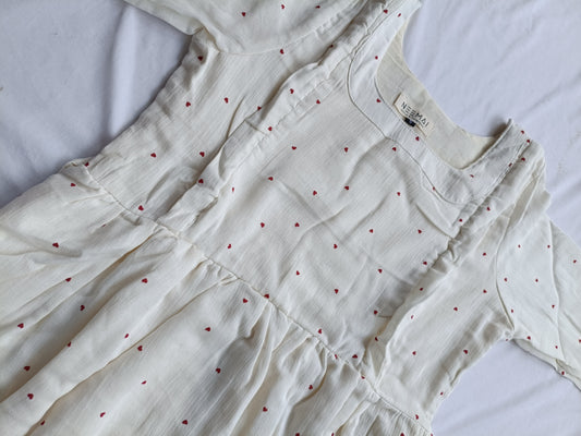 Premium Muslin- Feeding/ Maternity Maxi/Gown - Cotton lining /Double side zip - Mini Heart
