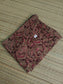 Kalamkari Cotton  A line Maternity Feeding Kurti /Center Zip(Dress length 45 inches)- Violet leaf