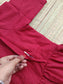 Mul Mul Cotton - Feeding/ Maternity Maxi/Gown - Cotton lining /Double side zip - Red Checks