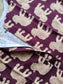 Center zip Kalamkari Cotton   Normal /Feeding kurti - Purple Elephant