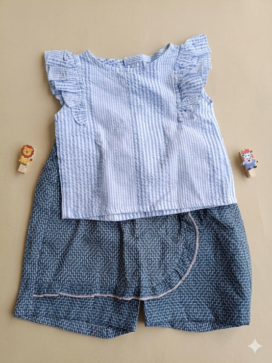 4 to  5 Years Girl baby Coord set dress- Cotton  ( Pack of two)