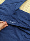 Cotton Maternity/Feeding Midi/Gown - Self ink blue - (chest part lining )