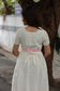 Premium Hakoba - Maternity / Feeding - Maxi/Gown -Full  Cotton Lining - Double side Zips - Hakoba off white and pink