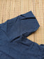 Prewashed handloom Cotton - Feeding/ Maternity Maxi/Gown - Cotton lining /Center zip -Collar Small Blue checks