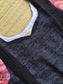 Kadhi silk - Double side zip  Maternity Maxi/Gown - Festival Collection - Navy stripe