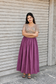 Raw silk Maternity Maxi/Gown in center zip - Festival Collection- Full cotton lining - Rose green