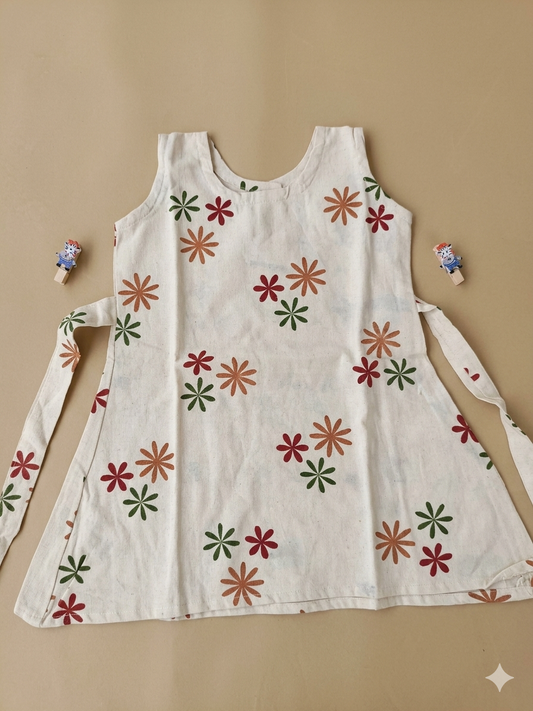1 to  2 Years Girl baby dress- Cotton  / Muslin  (Pack of Three)
