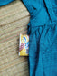 Mul Mul Cotton - Feeding/ Maternity Maxi/Gown - Cotton lining /Double side zip -     Blue Checks