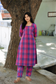 Madras check/ cotton Maternity 2 pc chudidhar set [ Top with double side zip, and Pant- pink