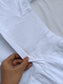 Premium Muslin- Feeding/ Maternity Maxi/Gown - Cotton lining /Double side zip -  Pure White Maxi