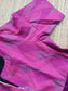 Raw silk Maternity Maxi/Gown in center zip - Festival Collection- Full cotton lining -pink with Violet