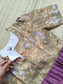 Raw silk Maternity Maxi/Gown in center zip - Festival Collection- Full cotton lining - Rose green