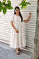 Soft silk - Double side zip  Maternity Maxi/Gown - Festival Collection - cream stripe with gold stripes