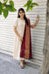 Silk Dupatta - Marron