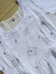 Premium Muslin- Feeding/ Maternity Maxi/Gown - Cotton lining /Double side zip - White with Animals
