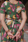 Kalamkari cotton- Feeding/ Maternity Maxi/Gown - Cotton lining  / Double side zip-Green flower