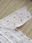 Onam special Maternity 2 pc chudidhar set [ Top with double side zip, and pant] -White and black butta