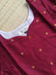 Raw silk Maternity Maxi/Gown - Festival Collection - Deep Marron