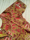 Kalamkari Cotton  A line Maternity Feeding Kurti /Center Zip( Dress length 45 inches)- Orange flower