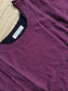 Cotton Maternity/Feeding Midi/Gown - Self plum -  Chest part lining - 43 inches