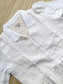 Baptism/Photoshoot Gown-  Premium Muslin -  Maternity/Center zip -  White muslim