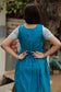 Soft silk - Double side zip  Maternity Maxi/Gown - Festival Collection - Blue Bird