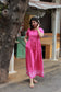 Prewashed Handloom Jamdani - Maternity / Feeding - Maxi/Gown -Full  Cotton Lining - Double side Zips - vadamalli