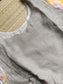 Tissue silk - Double side zip  Maternity Maxi/Gown - Festival Collection - Grey and multi color