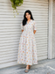 Premium Muslin - Feeding/ Maternity Maxi/Gown - Cotton lining /Center zip -Collar multi color animals