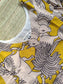 Block printed kalamkari cotton Maternity 2 pc chudidhar set [ Top with double side zip, and dupatta - Yellow pichwai