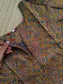 Kalamkari Cotton  A line Maternity Feeding Kurti /Center Zip(Dress length 45 inches)- Olive leaf