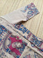 Block printed kalamkari cotton Maternity 2 pc chudidhar set [ Top with double side zip, and dupatta - Pink and blue