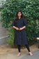 Navy Princess - Double side zip feeding | A line kurti