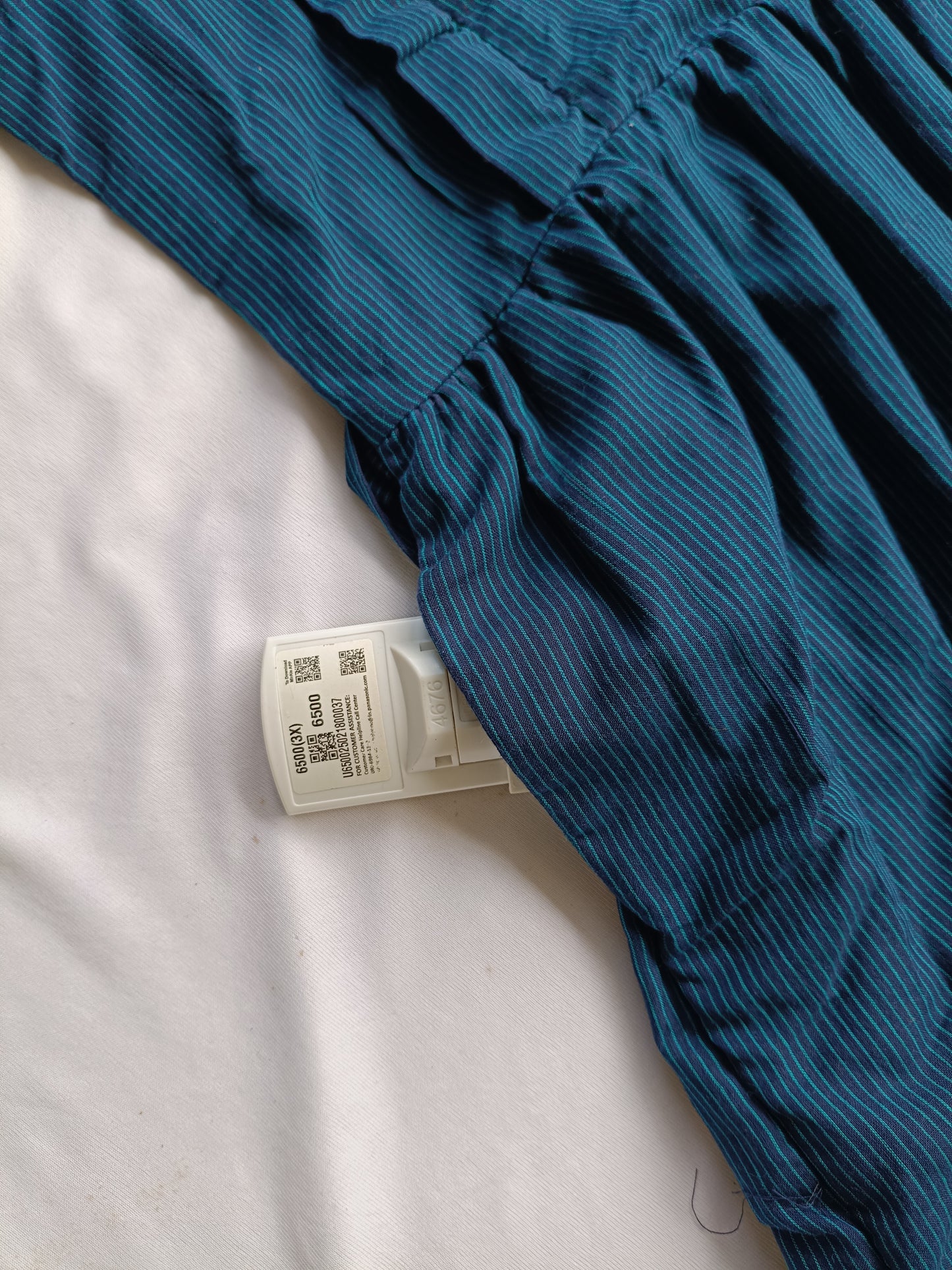Cotton - Feeding/ Maternity Maxi/Gown - Cotton lining /Double side zip -Blue Stipe