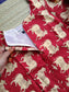 Raw Silk Center zip Cotton   Normal /Feeding kurti -  Red Cow pichwai