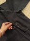 Prewashed pure Cotton checks / Maternity 2 pc Coordset [ Top with double side zip, and Pant] - Small checks Black
