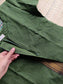 Handloom Chettinadu cotton Maternity 3 pc chudidhar set [ Top with center zip, pant and dupatta] -  Olive green