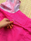 Soft silk - Double side zip  Maternity Maxi/Gown - Festival Collection - Rani pink