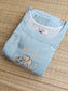 Premium Cotton Maternity Feeding Dress –Pastel  Green/Double Side Nursing Zip( elephant embroidery Design)