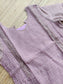 Raw Silk Maternity 2 Pc Chudidhar Set – Rose gold checks/Double side Zip (Side Open Top + Dupatta)