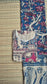 Block printed kalamkari cotton Maternity 2 pc chudidhar set [ Top with double side zip, and dupatta - Pink and blue