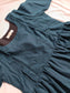 Cotton - Feeding/ Maternity Maxi/Gown - Cotton lining /Double side zip -Blue Stipe