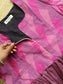 Raw silk Maternity Maxi/Gown in center zip - Festival Collection- Full cotton lining -pink with rose