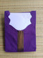 Handloom chetti nadu  cotton Maternity 3 pc chudidhar set [ Top with center zip, pant and dupatta] -  purple