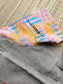 Tissue silk - Double side zip  Maternity Maxi/Gown - Festival Collection - Grey and multi color