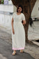 Premium Hakoba - Maternity / Feeding - Maxi/Gown -Full  Cotton Lining - Double side Zips - Hakoba off white and pink