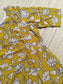 Block printed kalamkari cotton Maternity 2 pc chudidhar set [ Top with double side zip, and dupatta -Yellow flower